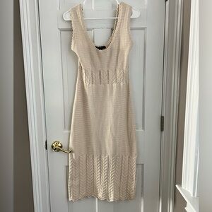 French Connection Cream Midi Dress